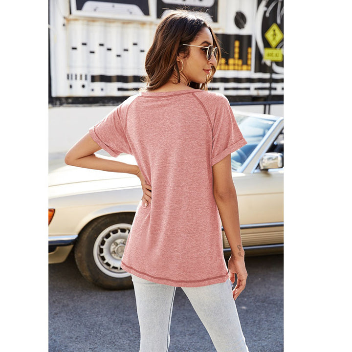 Soft Lightweight Short Sleeve Top Shirt T Shirt in 7 Colors Image 3