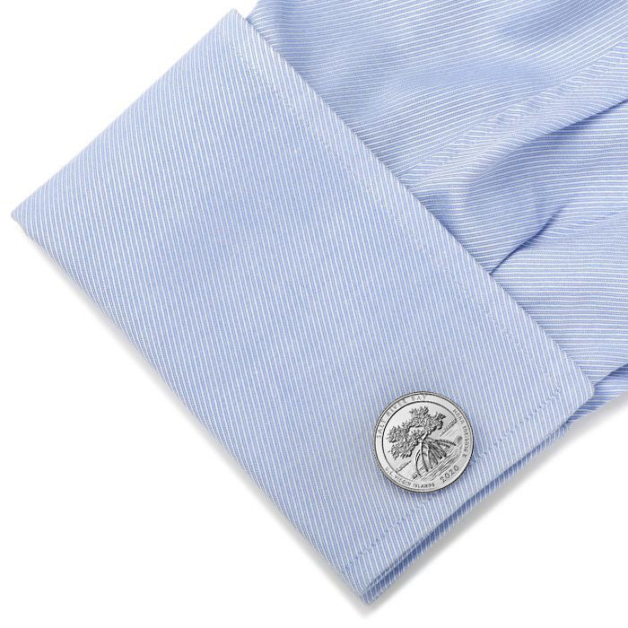 Salt River Bay National Historical Park and Ecological Preserve Cufflinks Uncirculated U.S. Quarter 2020 Cuff Links Image 4