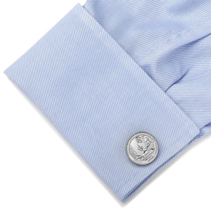 Marsh-Billings-Rockefeller National Historical Park Coin Cufflinks Uncirculated U.S. Quarter 2020 Cuff Links Image 4