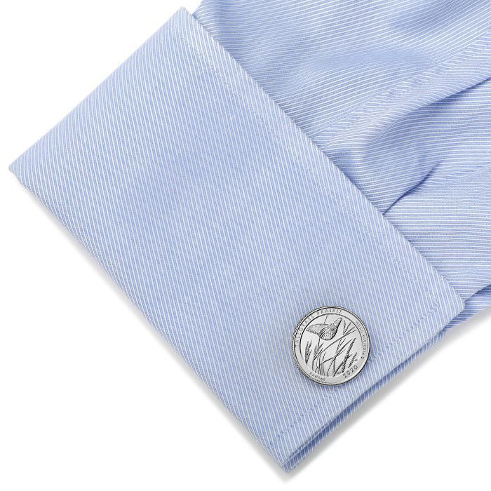 Tallgrass Prairie National Preserve Coin Cufflinks Uncirculated U.S. Quarter 2020 Cuff Links Image 4