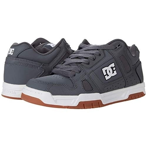 DC Men's Stag Skate Shoe  GREY/GUM Image 1