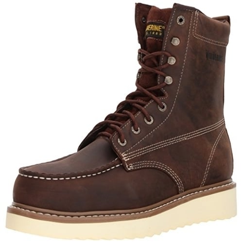 WOLVERINE Mens Loader 8" SteelToe Wedge Work Boot Brown - W10741 BROWN Image 4