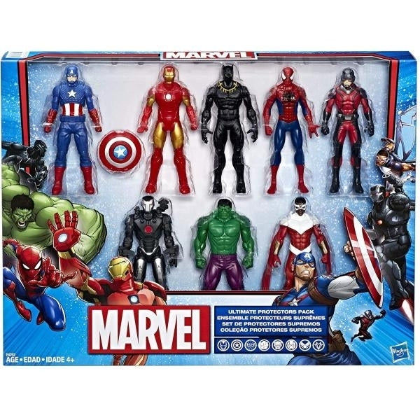 Marvel Avengers Action Figures - Iron Man Hulk Black Panther Captain America Spider Man Ant Man War Machine and Falcon! Image 1