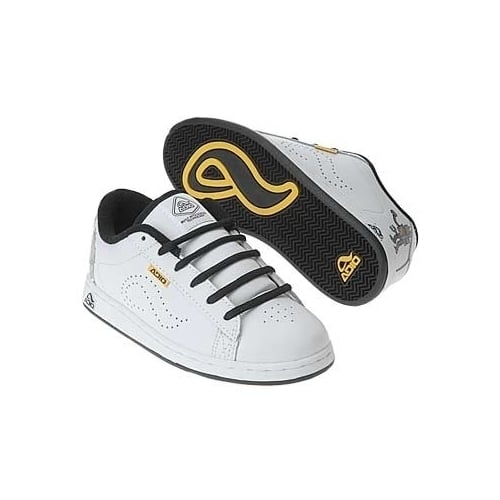 Adio KS Eugene Boys White Black Sneakers 68232 Kids Lifestyle Footwear Image 1