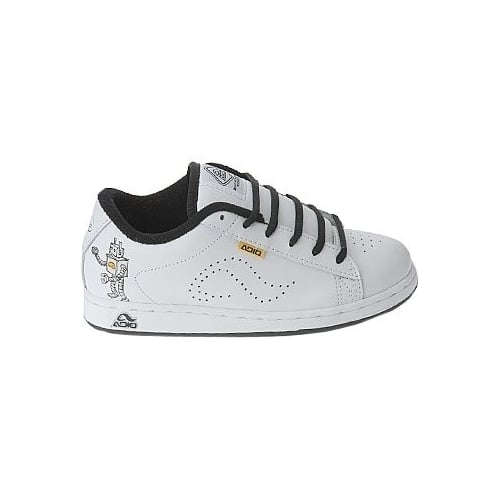 Adio KS Eugene Boys White Black Sneakers 68232 Kids Lifestyle Footwear Image 2