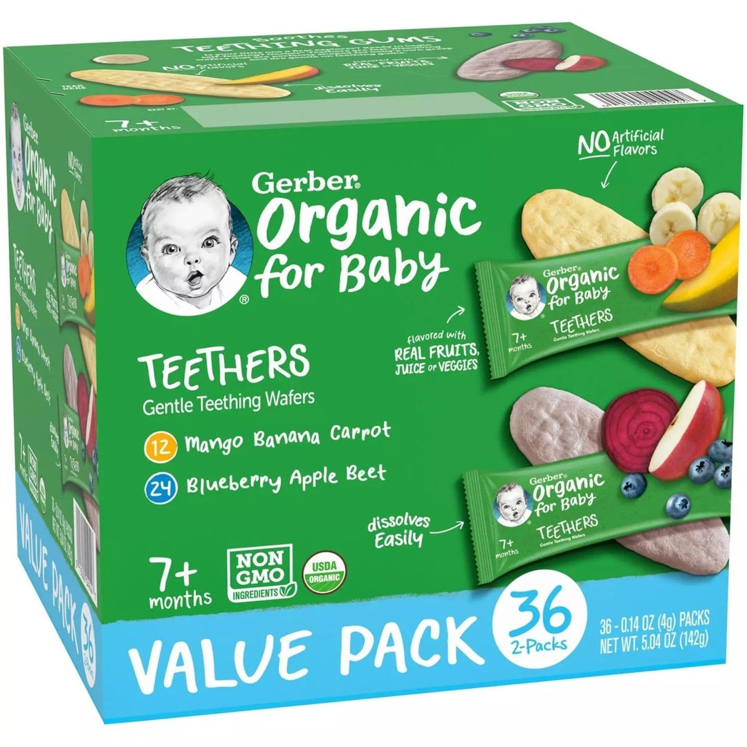 Gerber Organic Teethers Variety Pack (36 Count) Image 2