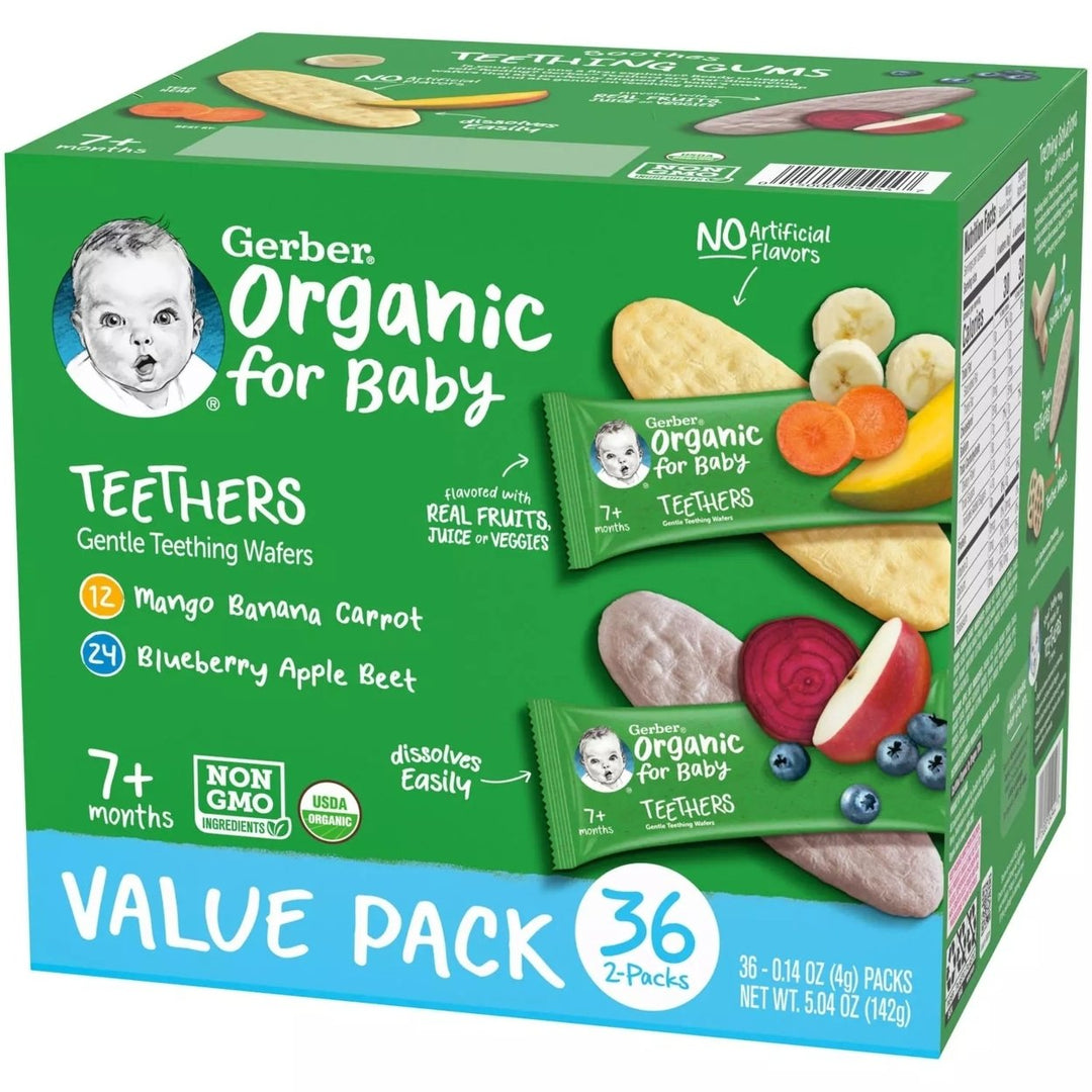 Gerber Organic Teethers Variety Pack (36 Count) Image 3