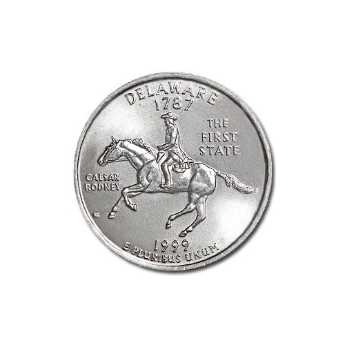 Delaware State Quarter Coin Lapel Pin Uncirculated U.S. Quarter 1999 Tie Pin Image 2