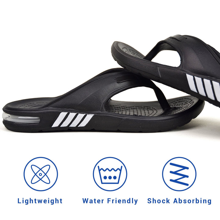 VONMAY Mens Slides Flip Flops Non Slip Outdoor Sandals Comfortable Arch Support Image 2