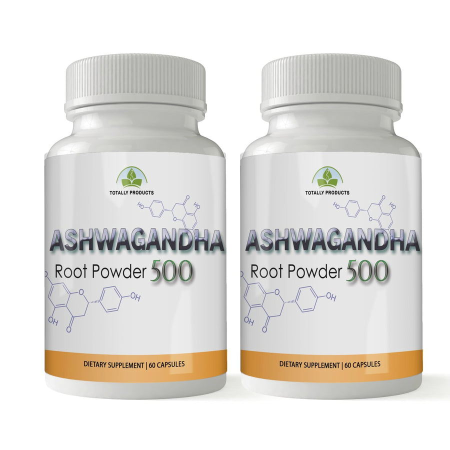 Totally Products Ashwagandha 500mg 120 Capsules Stress Relief Energy Booster Image 1