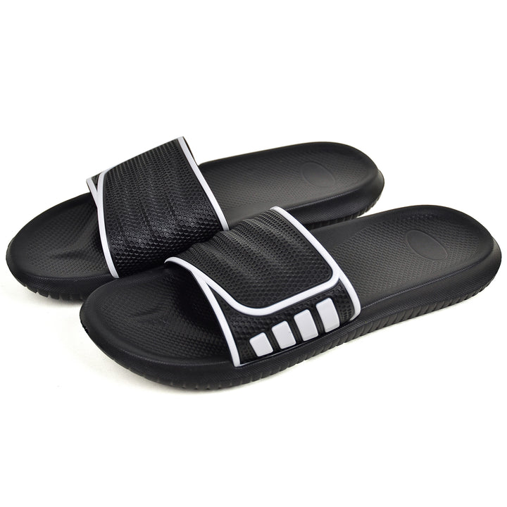 VONMAY Mens Slides House Shower Slippers Comfort Beach Slip Sandals Image 9
