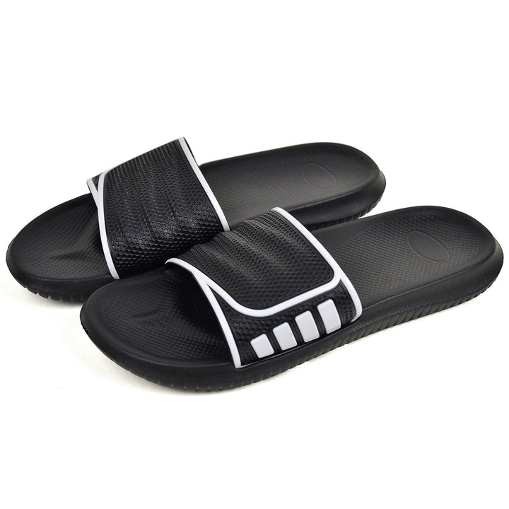 VONMAY Mens Comfort Slides House Shower Slippers Beach Slip Sandals Size X Image 9