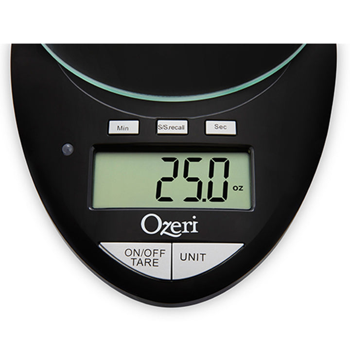 Ozeri Pro II Digital Kitchen Scale Glass Platform Timer 12lbs Capacity Image 7