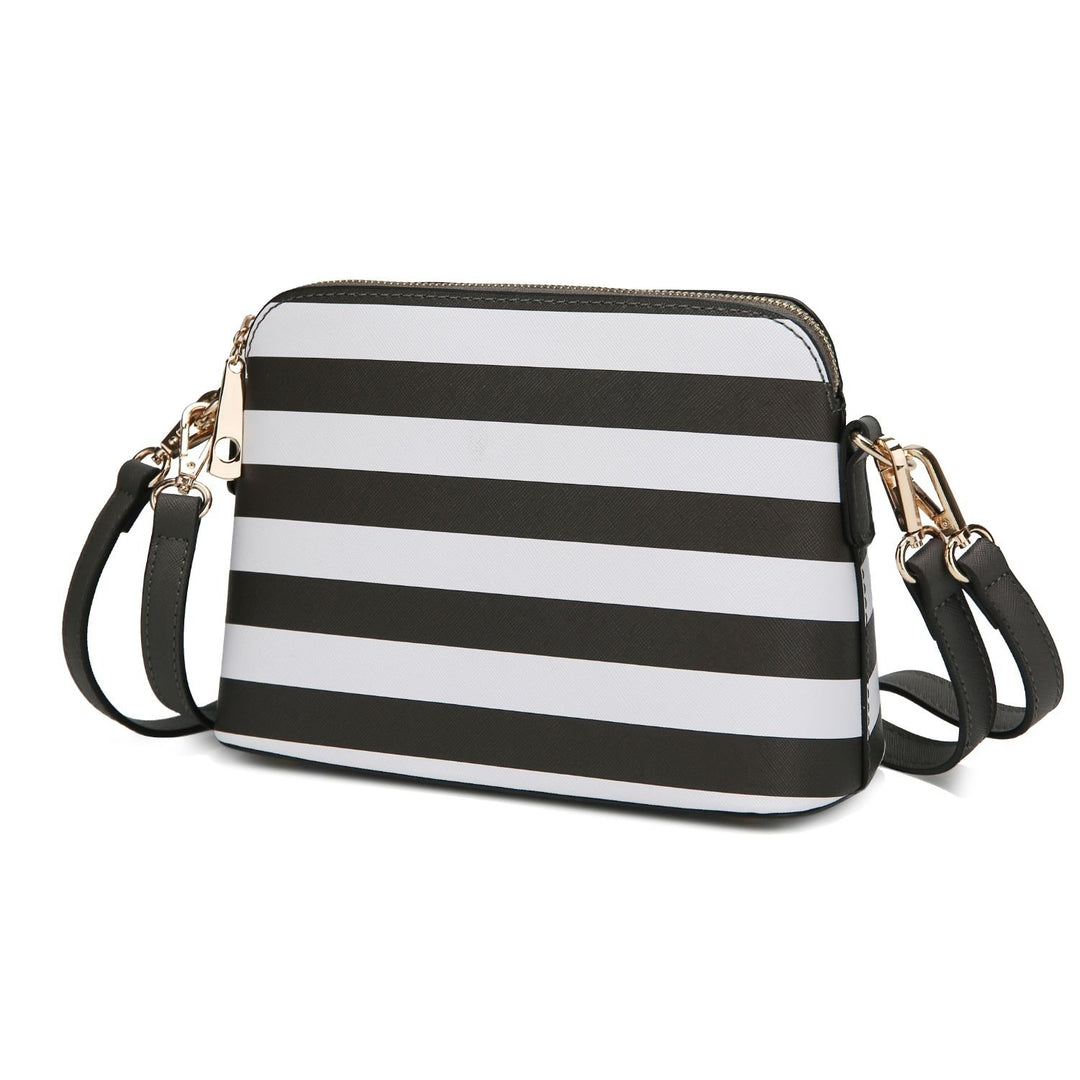 MKF Collection Kimmy Striped Crossbody Bag Handbag by Mia K. Image 1