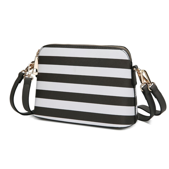 MKF Collection Kimmy Striped Crossbody Bag Handbag by Mia K. Image 1