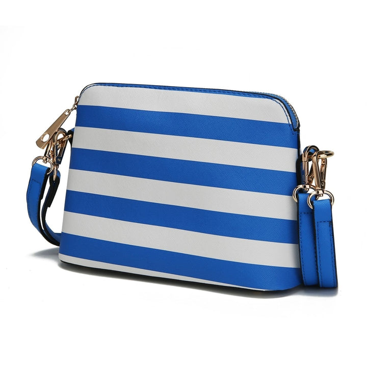 MKF Collection Kimmy Striped Crossbody Bag Handbag by Mia K. Image 1