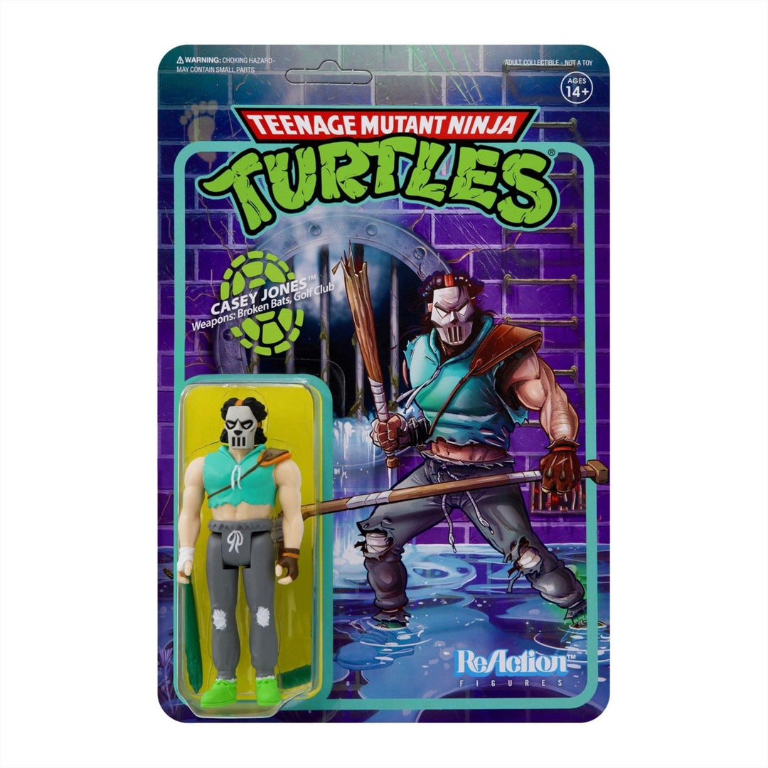 Teenage Mutant Ninja Turtles Casey Jones TMNT Vigilante ReAction Figure Super7 Image 1