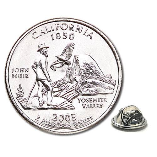 California State Quarter Coin Lapel Pin Uncirculated U.S. Quarter 2005 Tie Pin Image 1