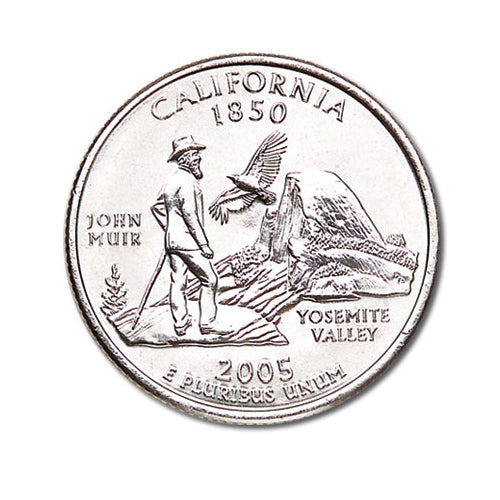 California State Quarter Coin Lapel Pin Uncirculated U.S. Quarter 2005 Tie Pin Image 2