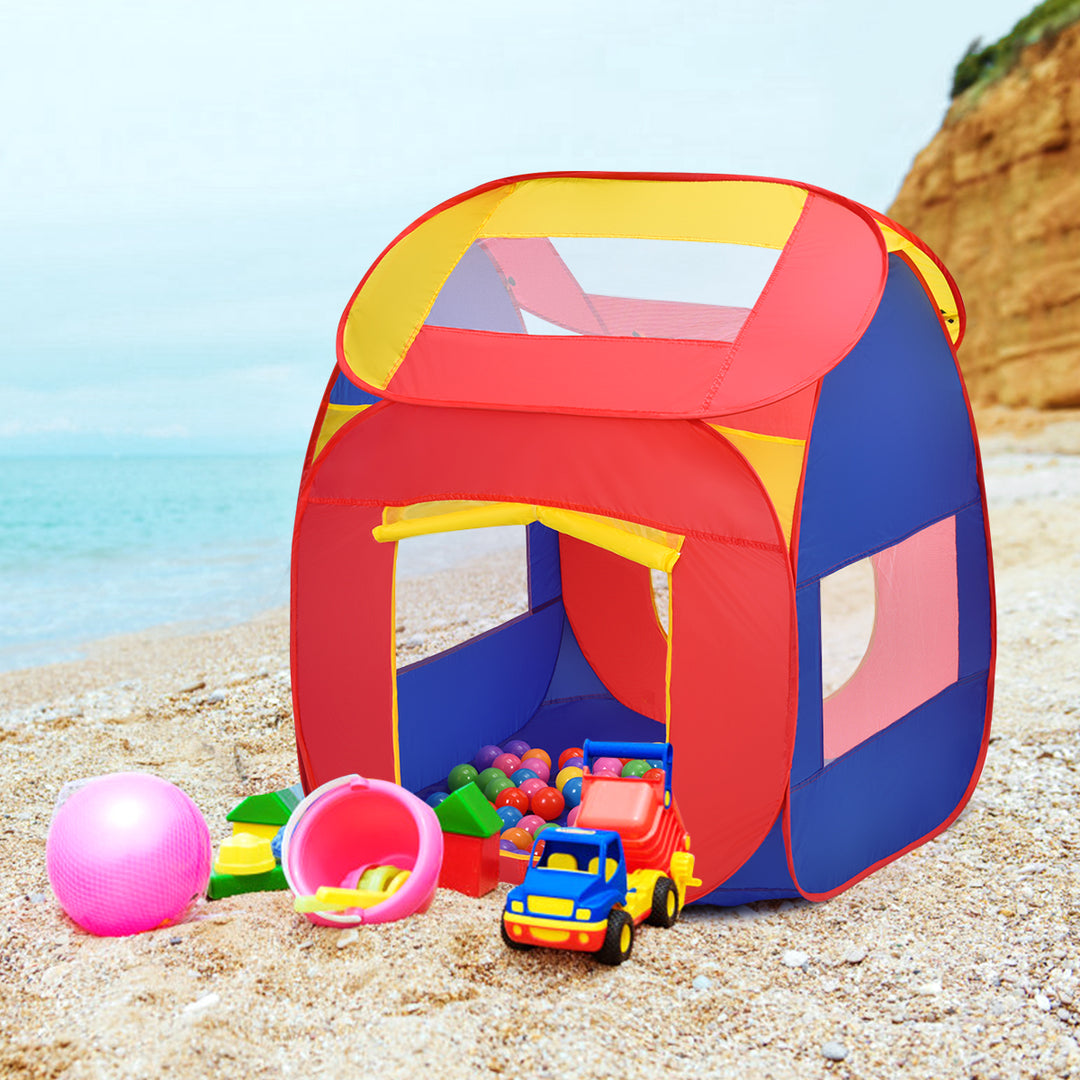 Portable Kid Baby Play House Indoor Outdoor Toy Tent Game Playhut With 100 Balls Image 4