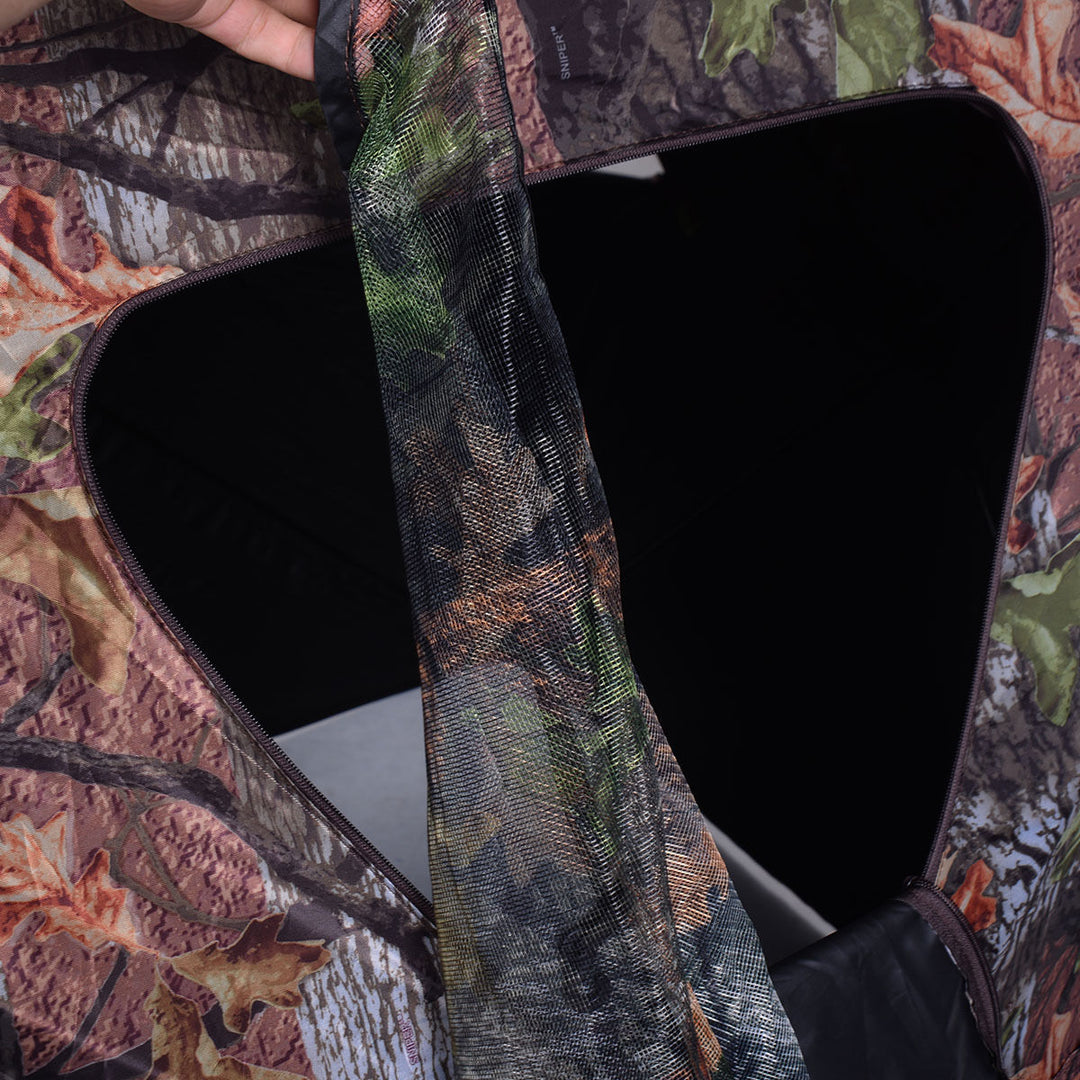 Ground Hunting Blind Portable Deer Pop Up Camo Hunter Weather Proof Mesh Window Image 4