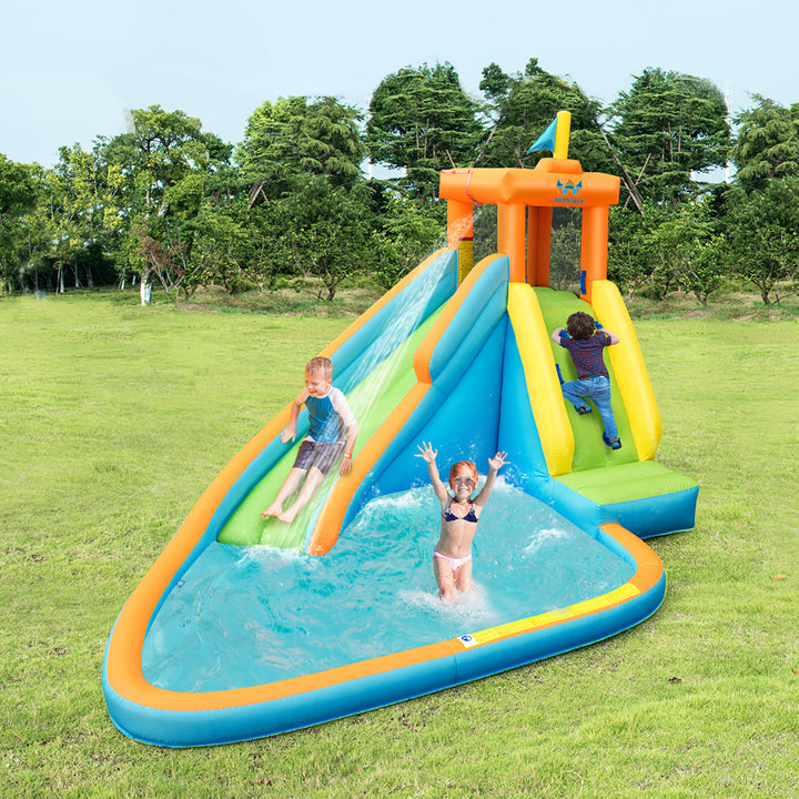 Kids Bounce House Castle Splash Water Pool Without Blower Image 4