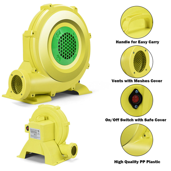 Air Blower Pump Fan 950 Watt 1.25HP For Inflatable Bounce House Bouncy Castle Image 4