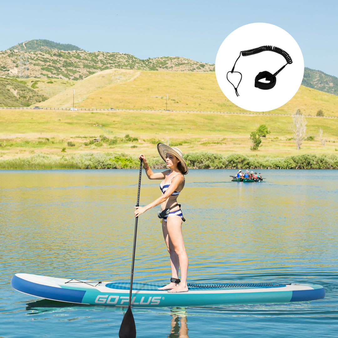 11ft Inflatable Stand Up Paddle Board 6 Thick W/ Aluminum Paddle Leash Backpack Image 4