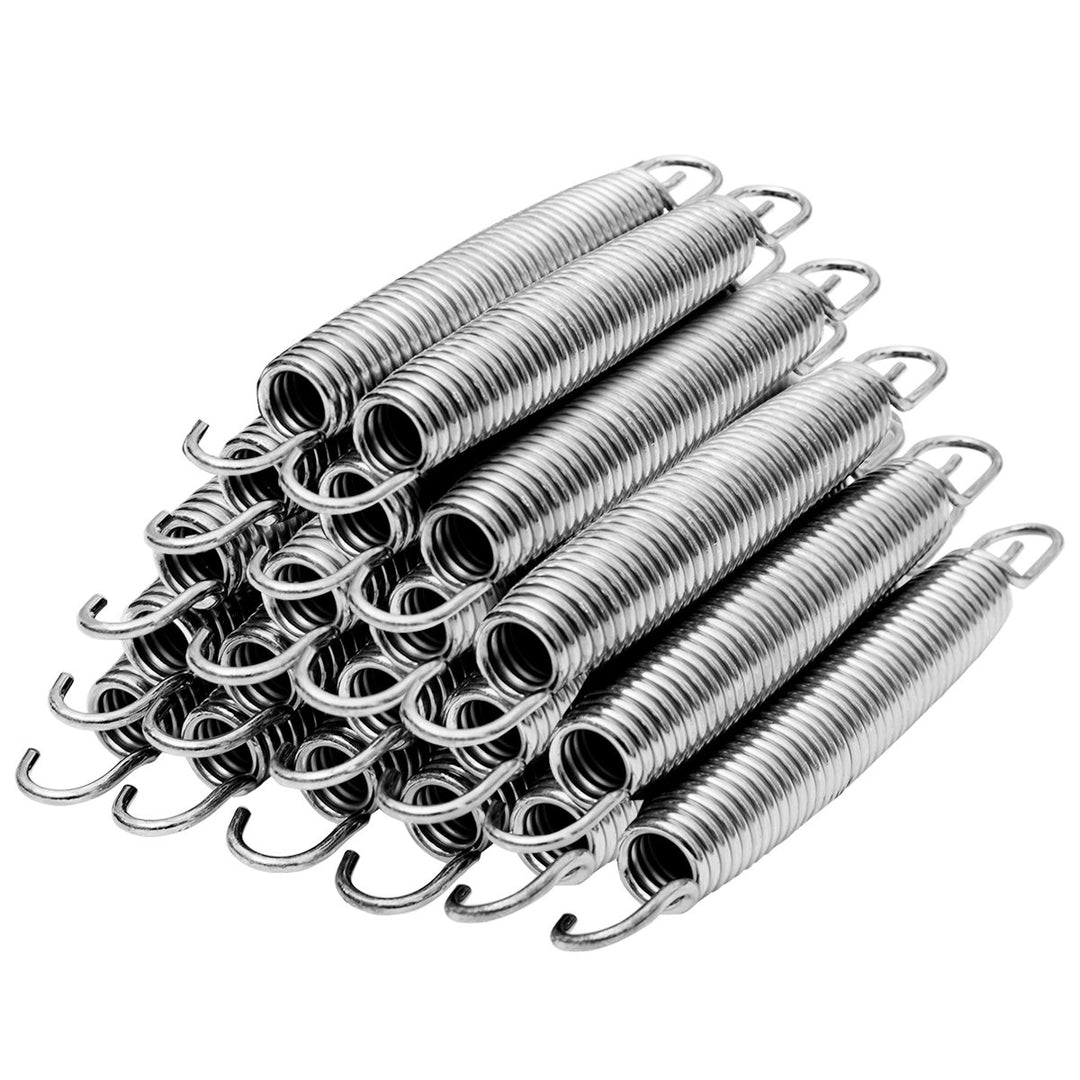 20pcs 7 Silver Heavy-Duty Galvanized Trampoline Spring High Tensile All Weather Image 4