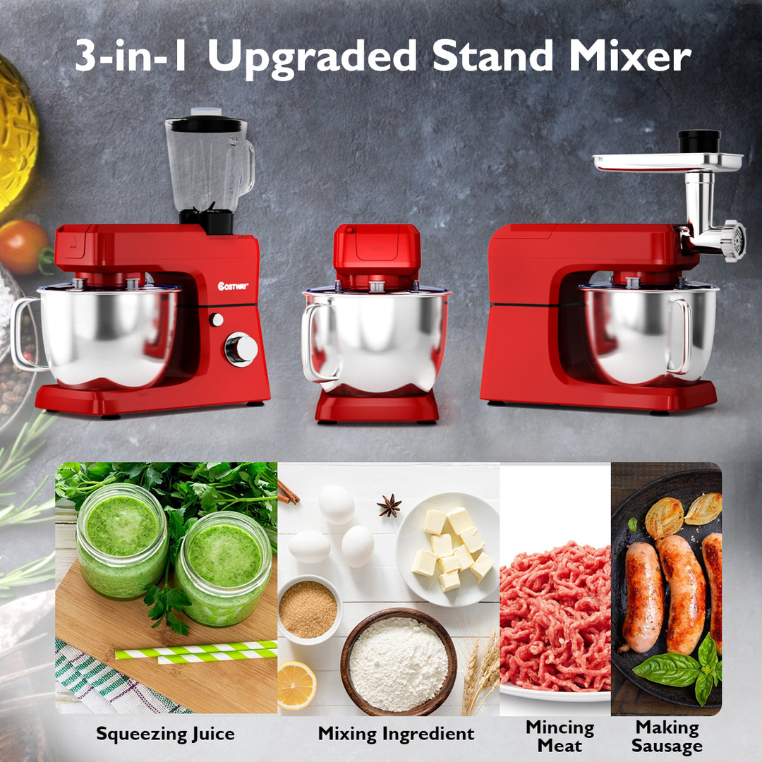 3 in 1 Multi-functional 800W Stand Mixer Meat Grinder Blender Sausage Stuffer Image 4