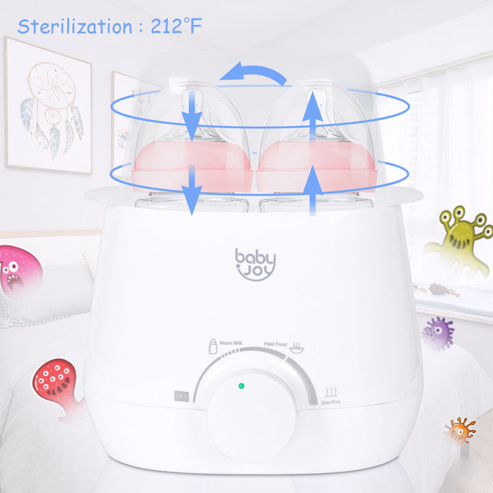 Baby-Joy Portable 3-IN-1 Baby Bottle Warmer Steam Sterilizer Food Breastmilk Heater Image 4