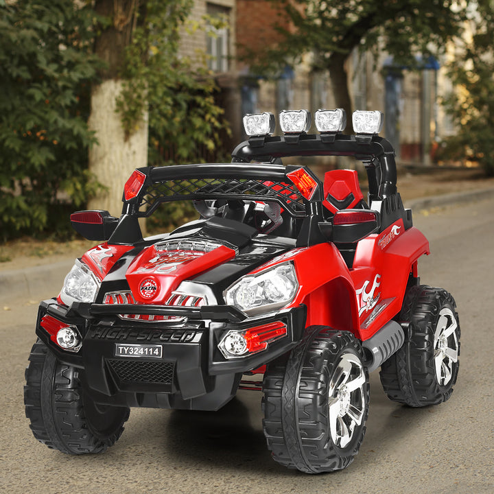 12V Kids Ride On Truck Car SUV MP3 RC Remote Control w/ LED Lights MusicRed Image 4