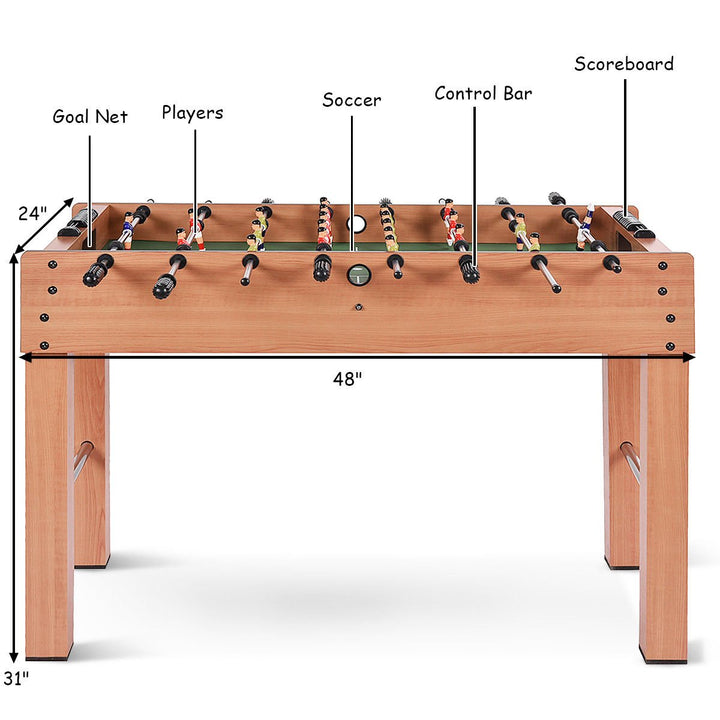 48 Foosball Table Competition Game Soccer Arcade Sized Football Sports Indoor Image 4