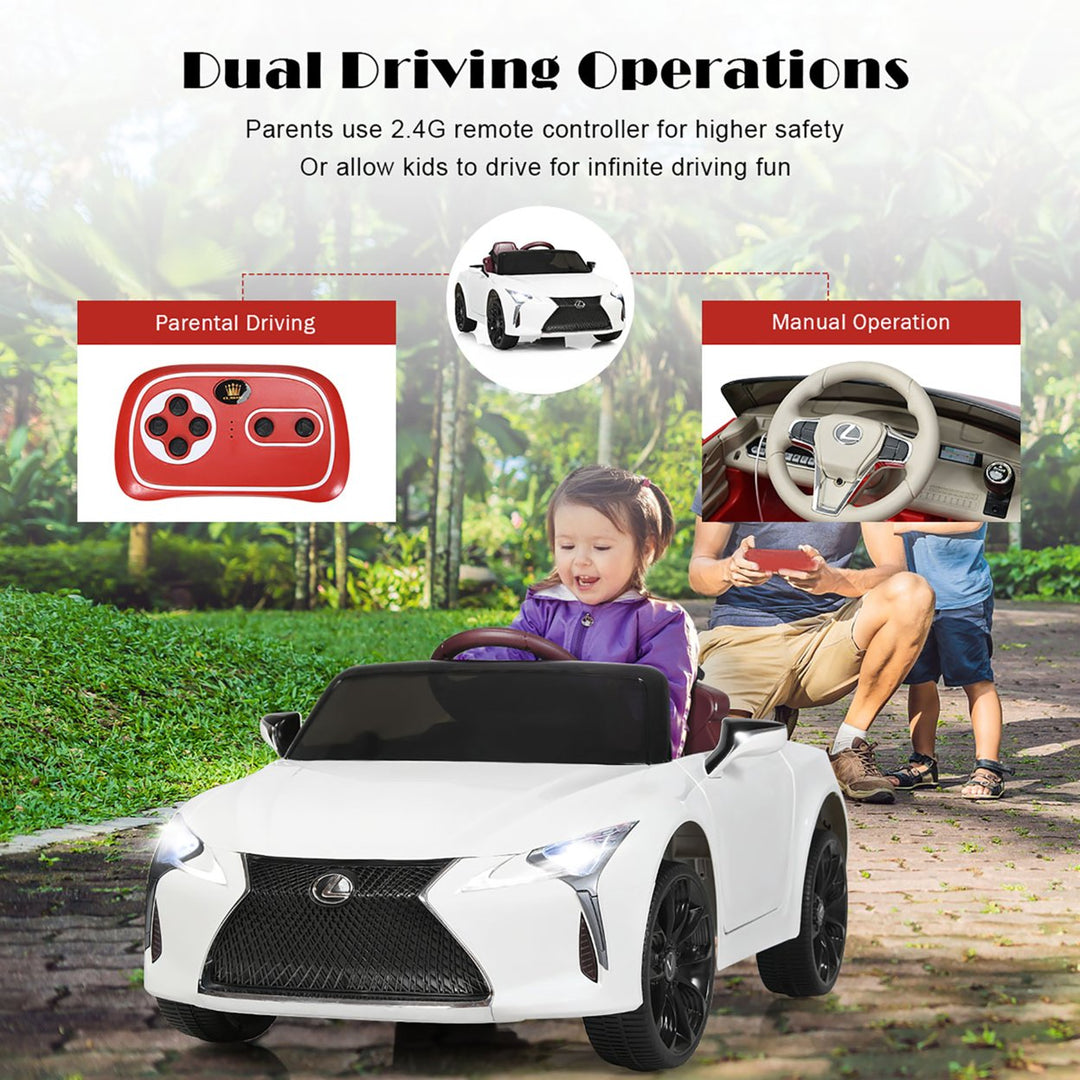 Costway 12V Kids Ride on Car Lexus LC500 Licensed Remote Control Electric Vehicle Image 4