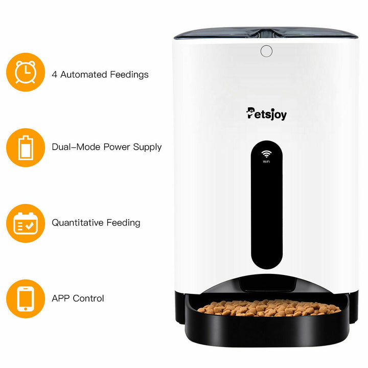 Automatic Pet Feeder Smart Cat Dog Food Dispenser Remote Control APP Timer Image 4