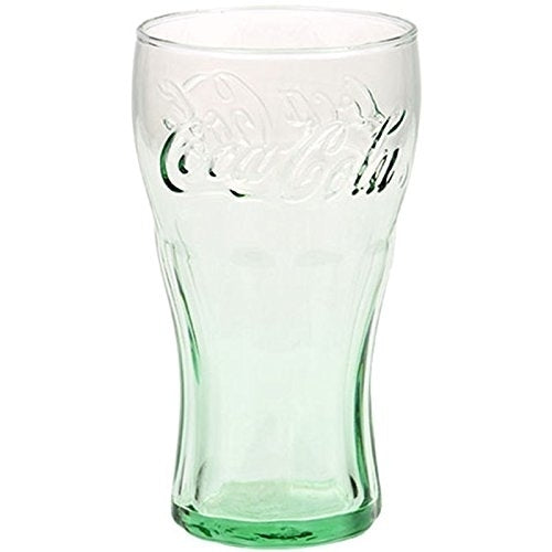 Classic Coca-Cola Glass in Georgia Green 17.2oz/510ml Coke Glass 4PC Set Image 1