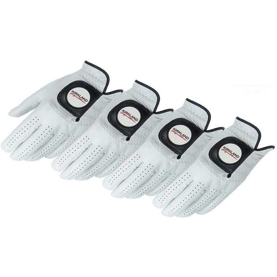 Kirkland Signature Golf Gloves Premium Cabretta Leather Medium (4 Count) Image 1