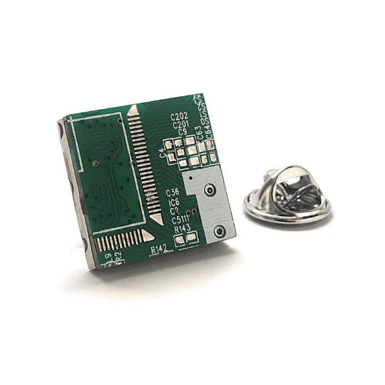 Computer Circuit Board Lapel Pin Computer Science Tie Tack Image 1