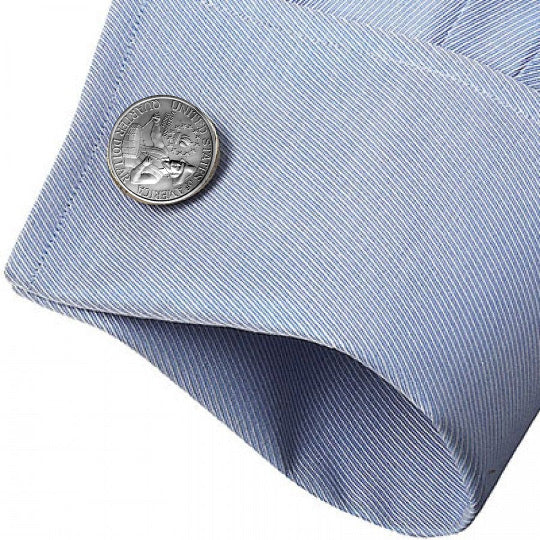 Bicentennial Quarter Cufflinks Uncirculated US Coin Cuff Links 1776-1976 George Washington Bicentennial Quarter Image 4