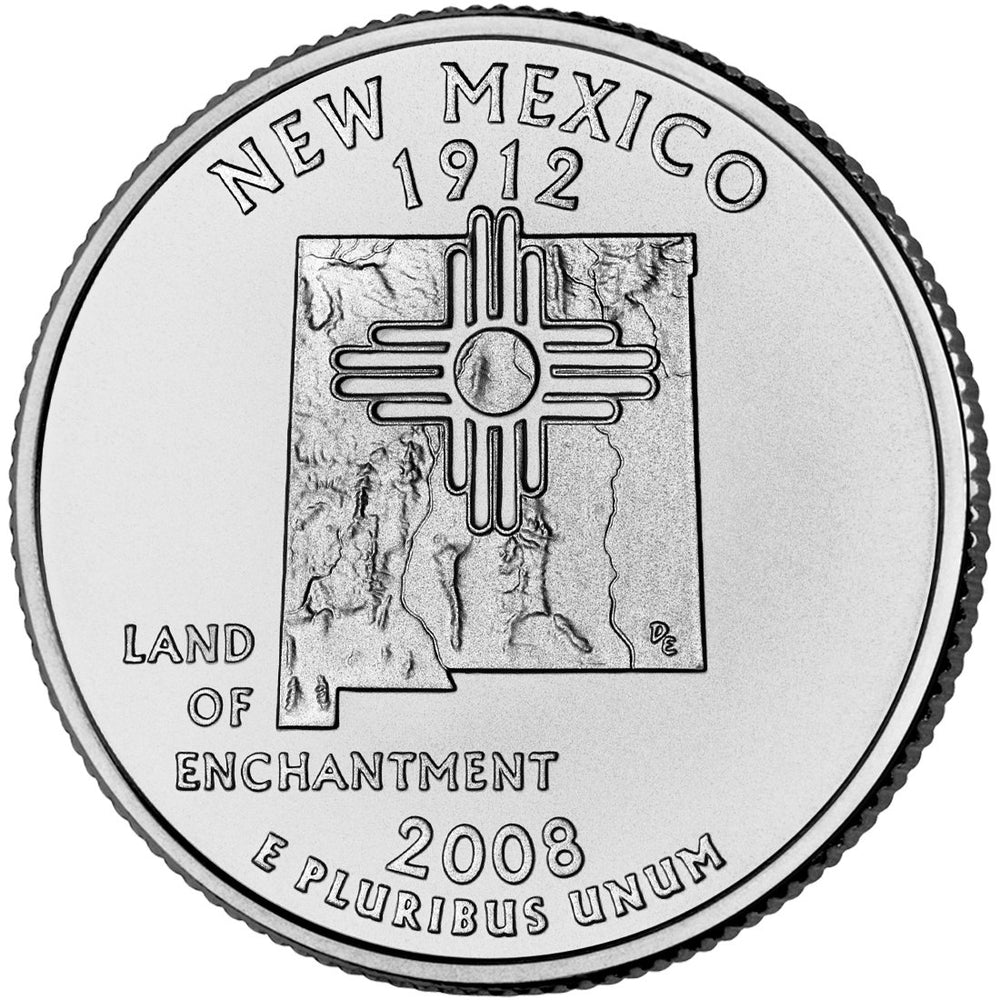 2008 Mexico Quarter Coin Lapel Pin Uncirculated State Quarter Tie Pin Image 2