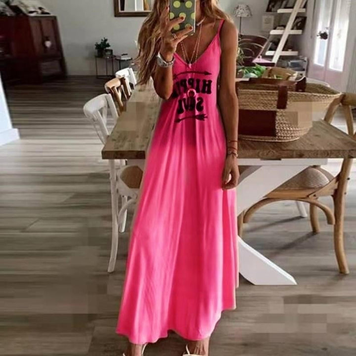 Fashion Tie Dye Sleeveless Maxi Dress Image 1