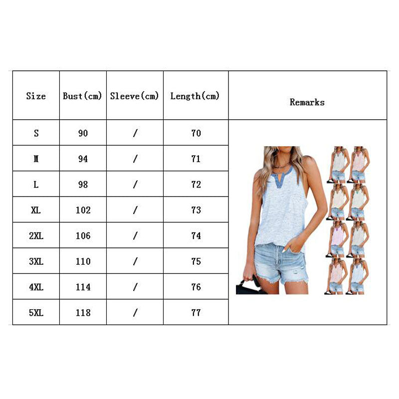 Casual Button Closure Tank Top Sleeveless Top Image 12