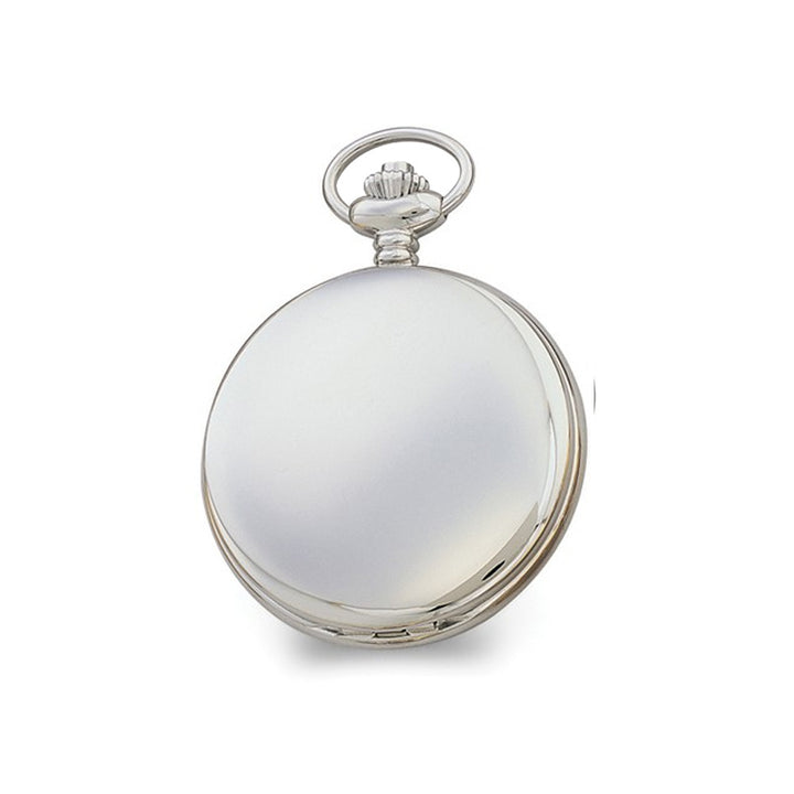 Charles Hubert Chrome Finish Grey Dial Quartz Pocket Watch Image 3