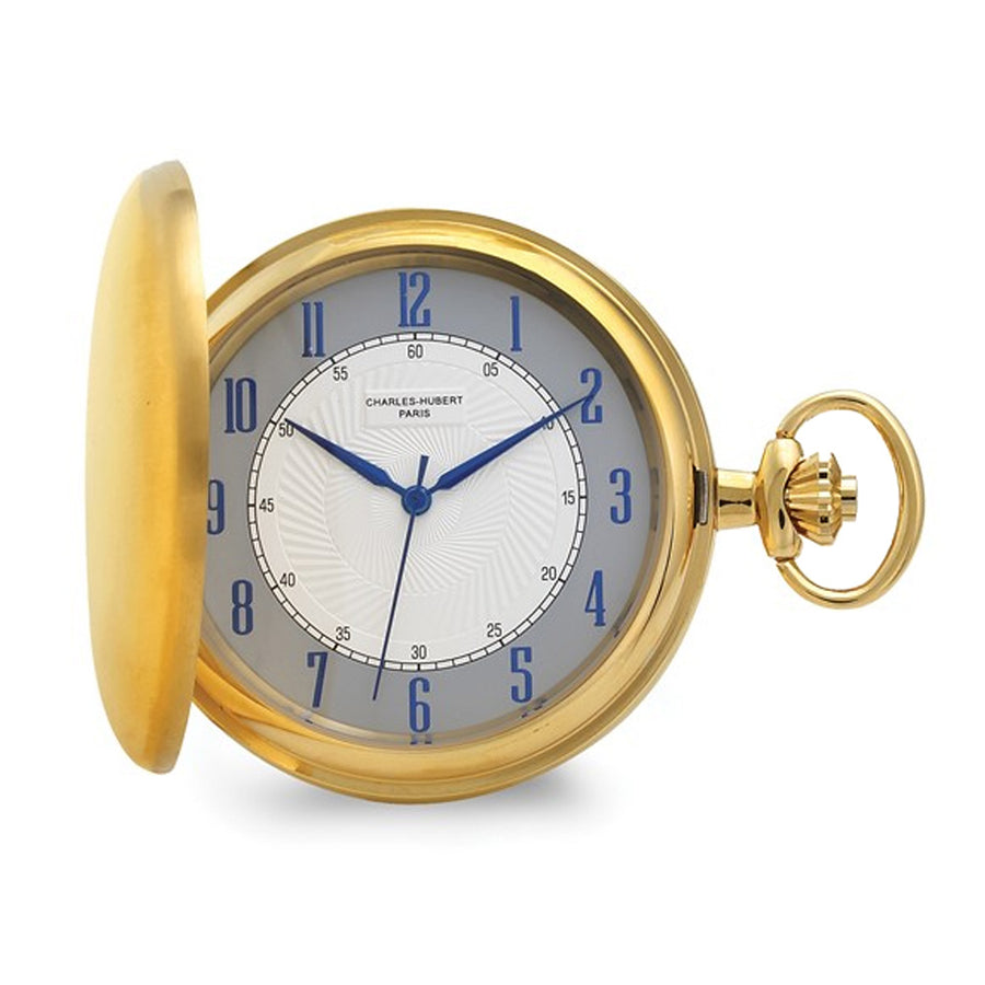 Charles Hubert Satin IP-plated Stainless Pocket Watch (50mm) Image 1