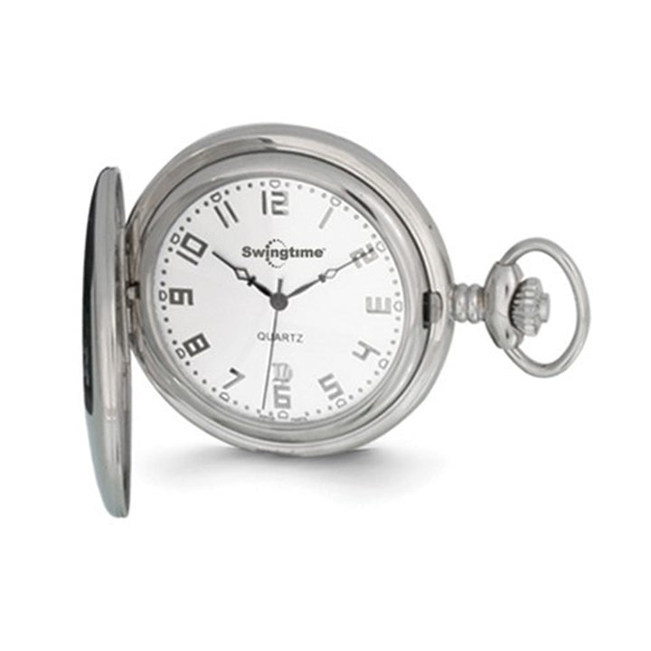 Swingtime Stainless Steel Quartz 48mm Pocket Watch Image 1