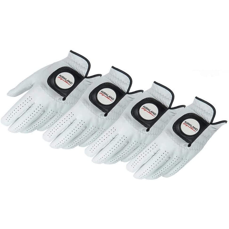 Kirkland Signature Golf Gloves Premium Cabretta Leather Medium/Large (4 Count) Image 1