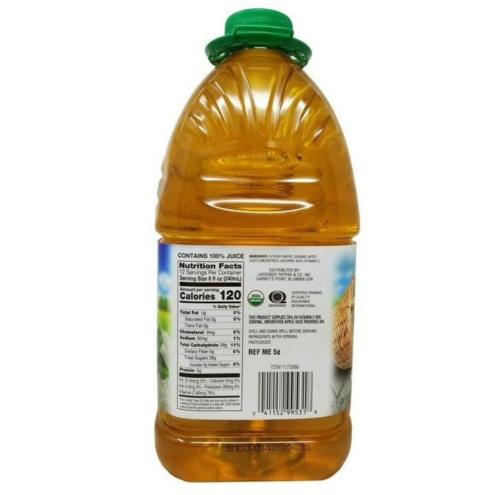 Grown Right Organic 100% Apple Juice 96 Fluid Ounce (Pack of 2) Image 4