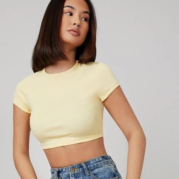 Form Fitted Crop Top Image 1