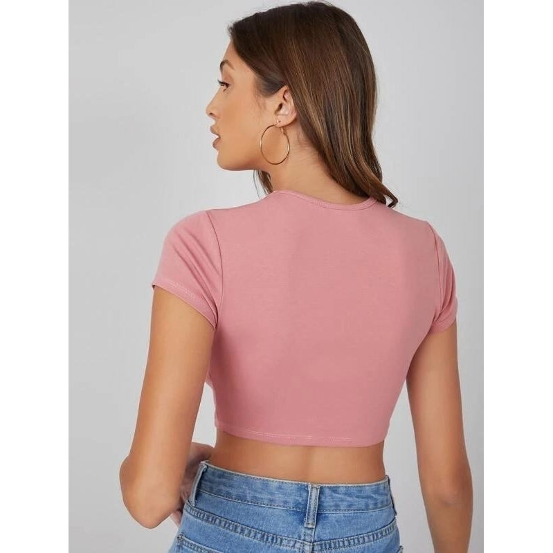 Form Fitted Crop Top Image 6