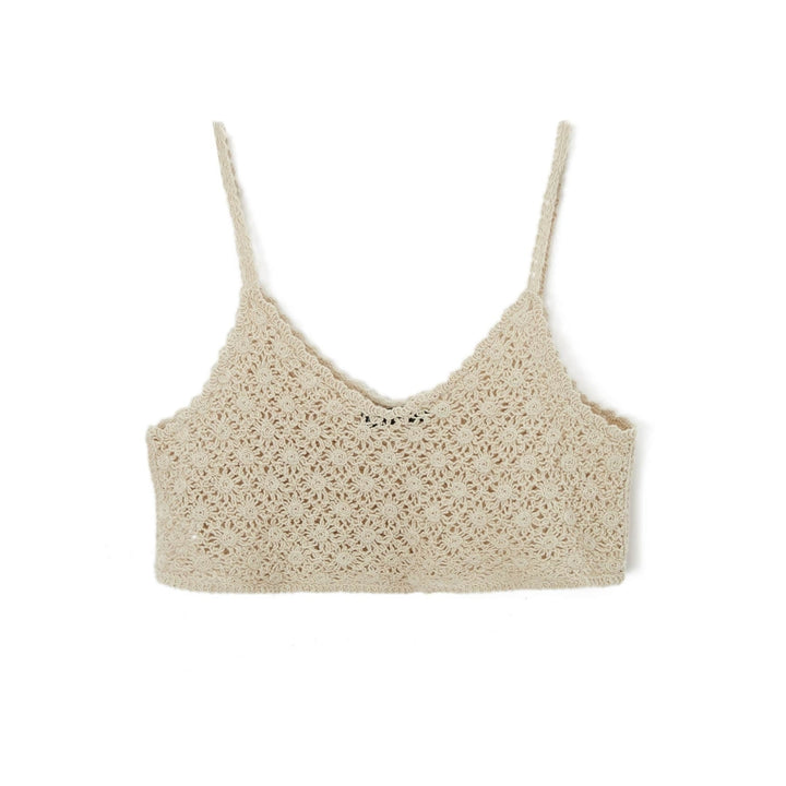 Solid Crochet Crop Cami Top Image 4